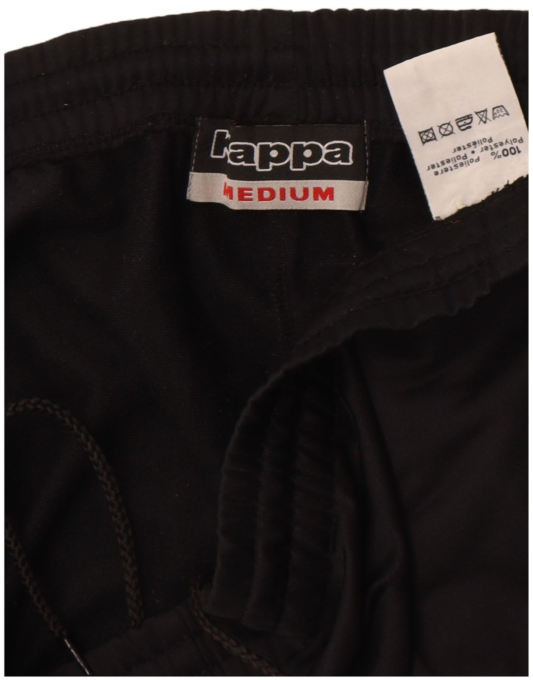 Pantaloni Tuta Uomo Kappa Medio Nero Poliestere