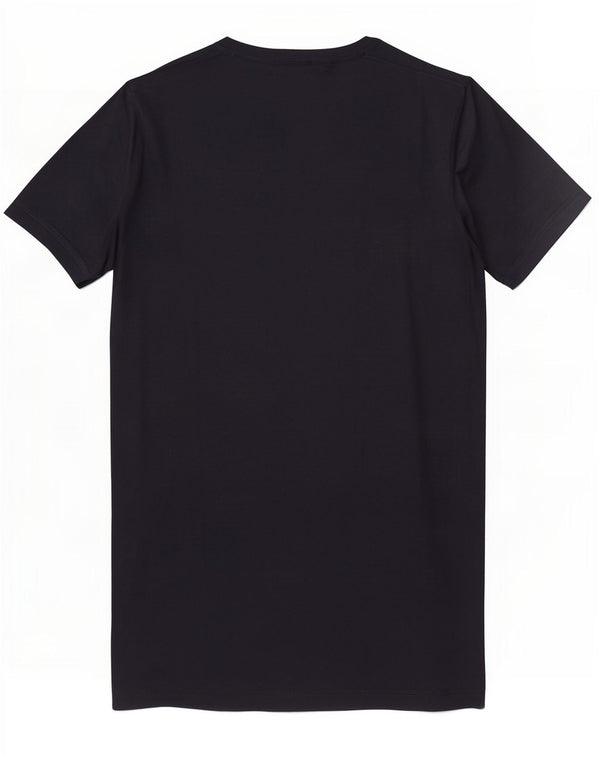 Hollister Homme Graphic T-Shirt Top Petit Bleu Marine Coton