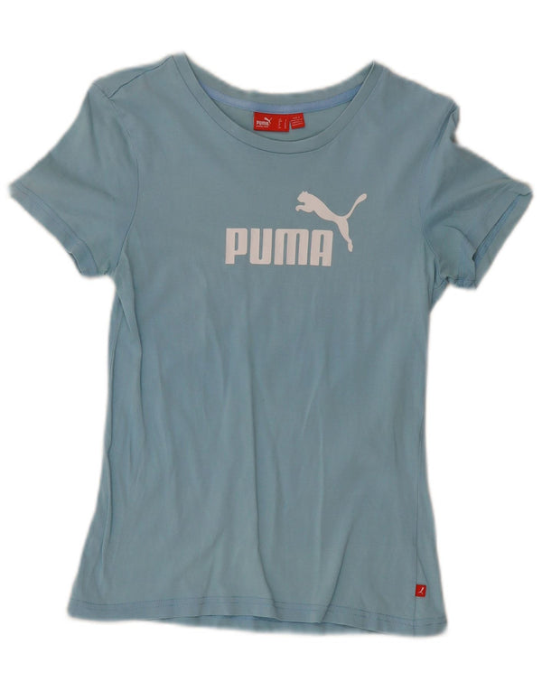 T-shirt grafica da donna Puma UK 10 piccola blu