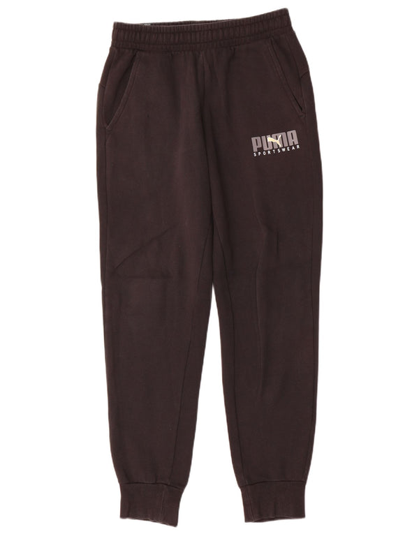 Pantaloni da tuta grafica da uomo Puma Joggers piccoli in cotone nero