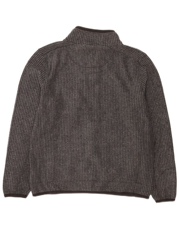 Weird Fish Mens Fleece Jacket UK 40 Large Grey Polyester