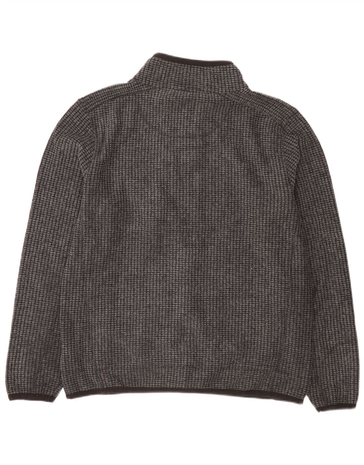 Jaqueta de lã masculina Weird Fish UK 40 poliéster cinza grande