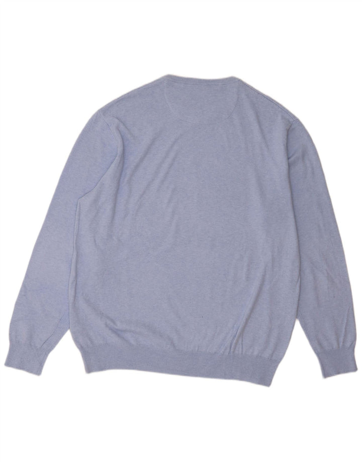 Kappa Mens Crew Neck Jumper Sweater 2XL Blue Cotton