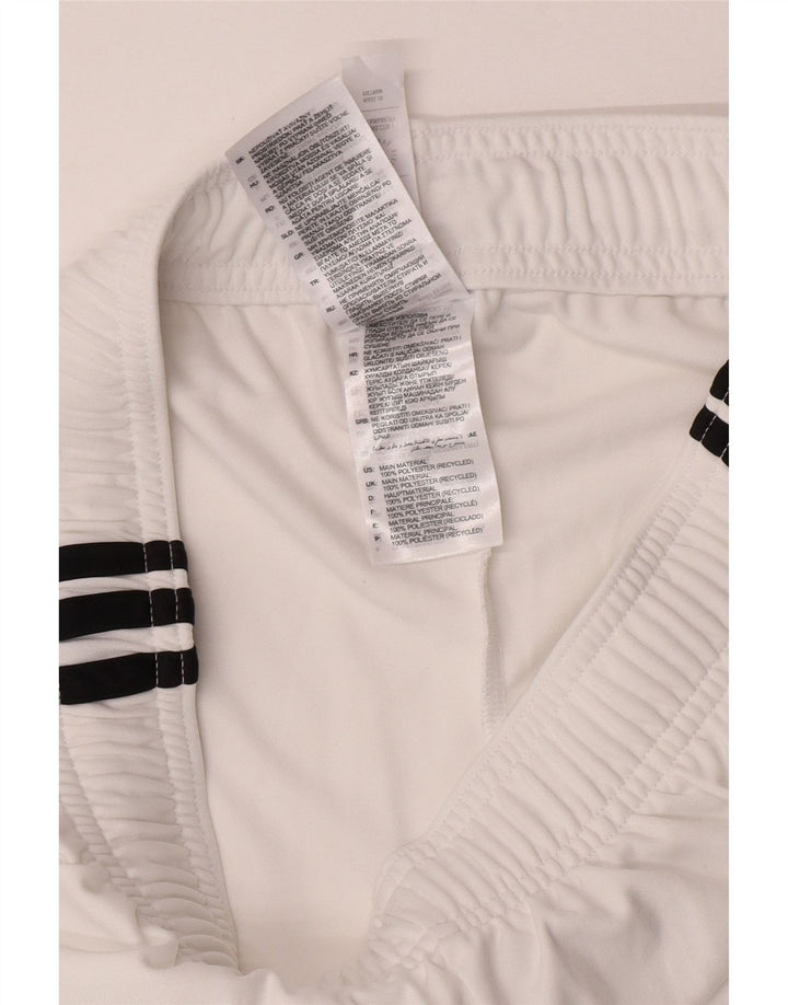 Adidas Mens Manchester United Sport Shorts Medium  White Polyester