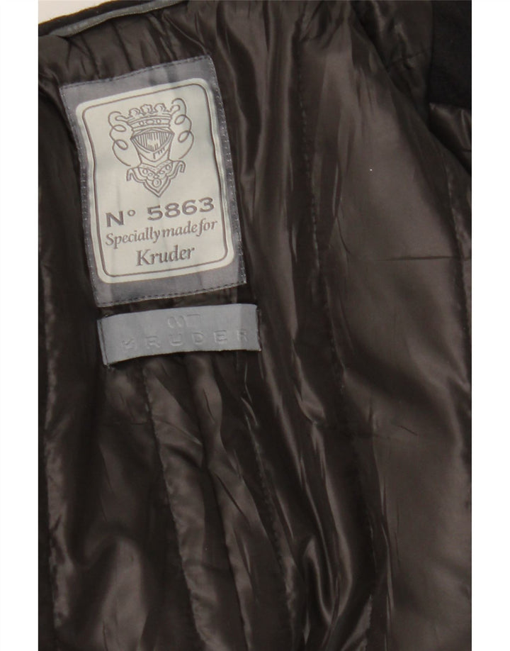 Kruder Chaquetón para hombre UK 40 Large Lana negra