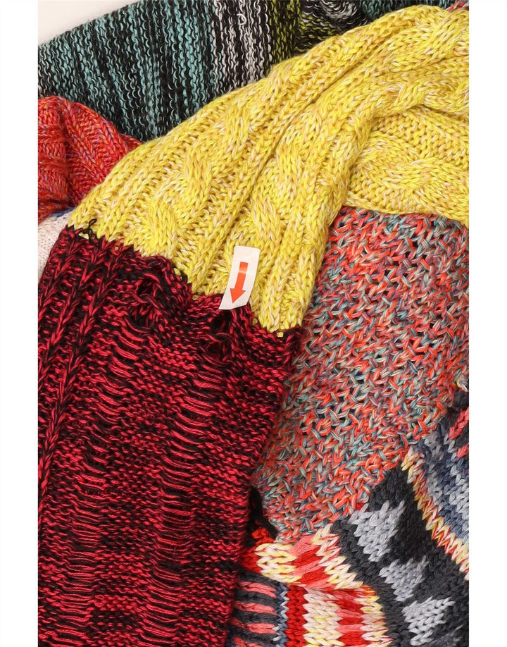 Desigual Cardigan Femme Pull EU 38 Medium Multicolore Patchwork