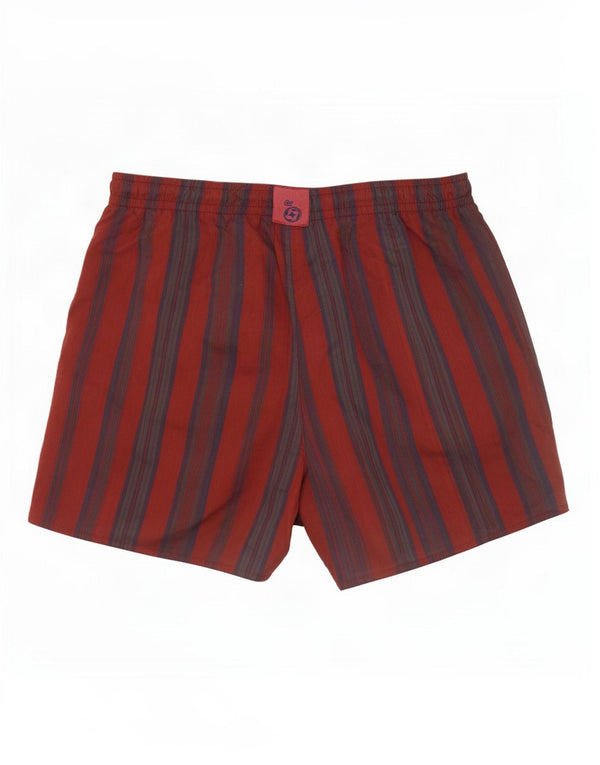 Colmar Mens Swimming Shorts IT 52 Large Red Striped Polyamide