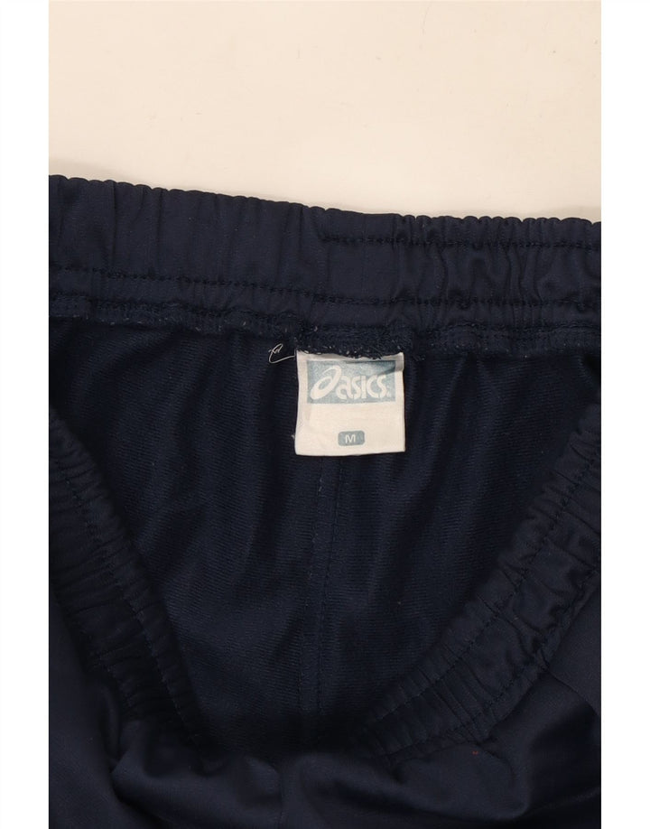 ASICS Mens Graphic Tracksuit Trousers Medium  Navy Blue Polyester