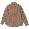 Camisa masculina de flanela Charro XL algodão xadrez bege