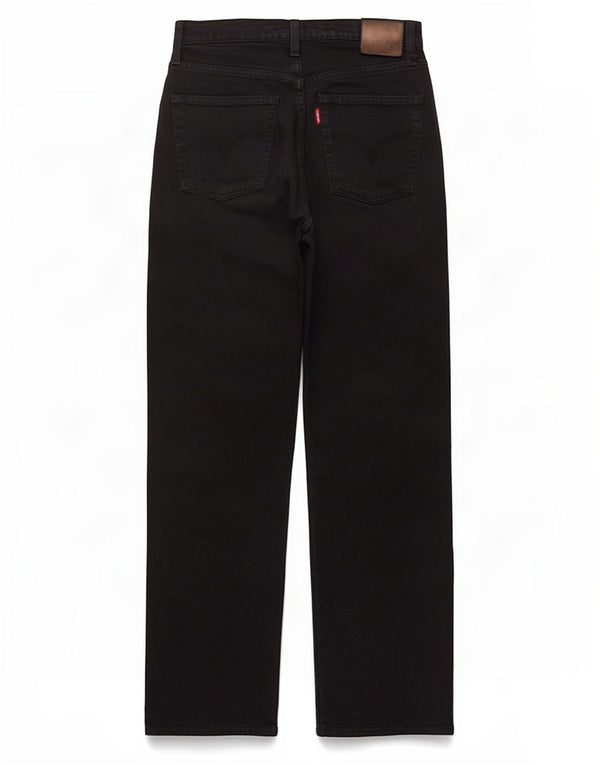 Jeans dritti Levi's Ribcage da donna W25 L28 neri