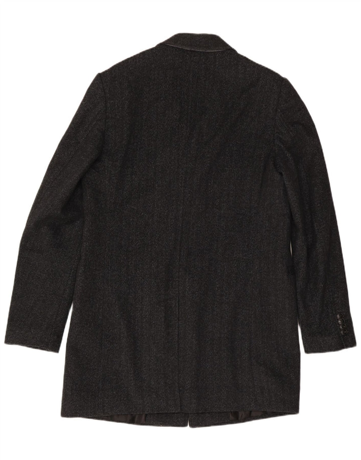 Benetton Mens Overcoat UK 36 Small Grey