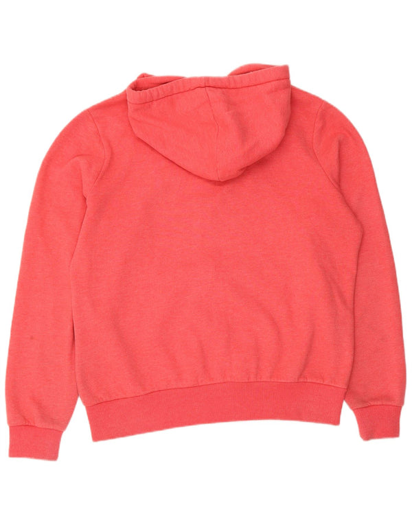 Weird Fish Womens Hoodie Hoodie Jumper UK 14 Large Pink Cotton