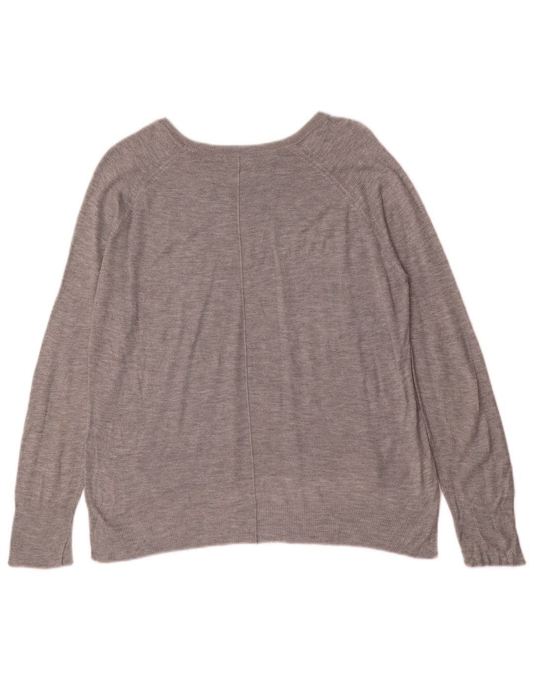 Zara Womens Boat Neck Jumper Sweater UK 14 Medium Grey