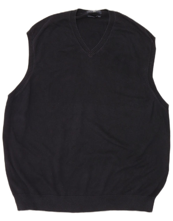 Marks & Spencer Débardeur Blue Harbor Vest pour homme 2XL en coton bleu marine