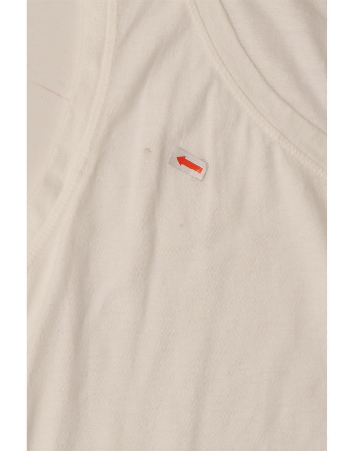 CHAMPION Womens Vest Top UK 16 Large White Cotton Vintage Champion and Second-Hand Champion from Messina Hembry 