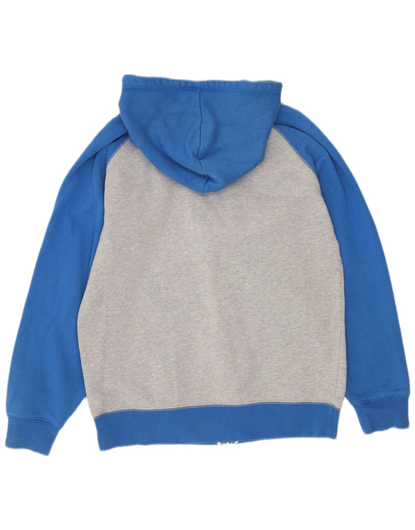 Pull à capuche zippé graphique Animal Boys 13-14 ans Bleu Colorblock Coton