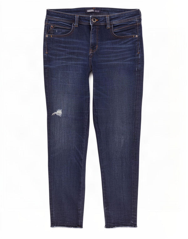 Jeans slim da donna Zara EU 44 XL W34 L28 Cotone blu navy