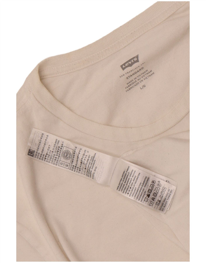 Levi's Mens Standard T-Shirt Top Large White Cotton