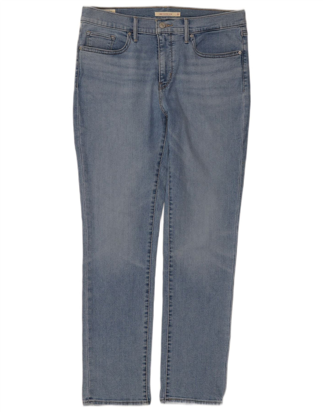 LEVI'S Womens 312 Shaping Slim Jeans W31 L30 Blue Cotton