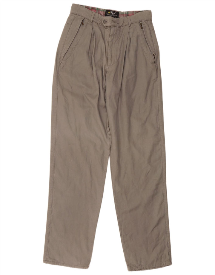 POP 84 Herren-Anzughose mit Pegged-Anzug, W34 L34, graue Viskose
