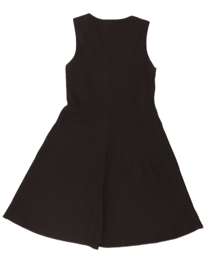 Laura Ashley Womens Sleeveless A-Line Dress UK 12 Medium Black Polyester