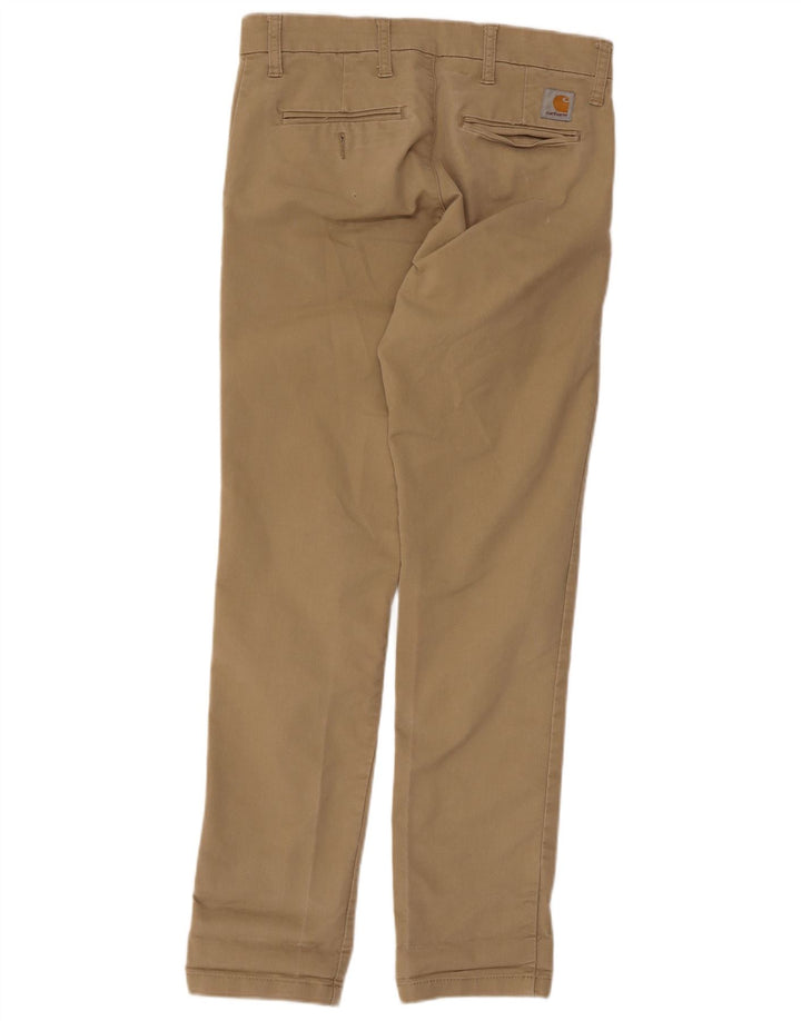 Carhartt Mens Slim Chino Trousers  W30 L32 Beige Polyester
