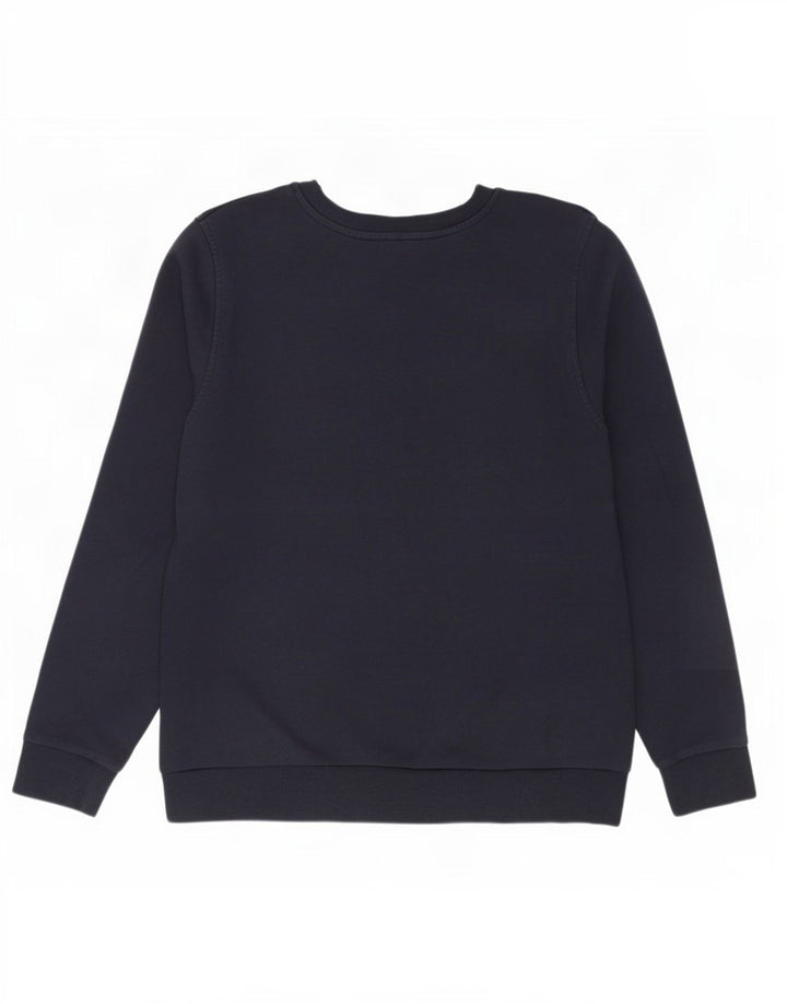 Marks & Spencer Womens Sweatshirt Jumper UK 14 Medium Navy Blue Cotton