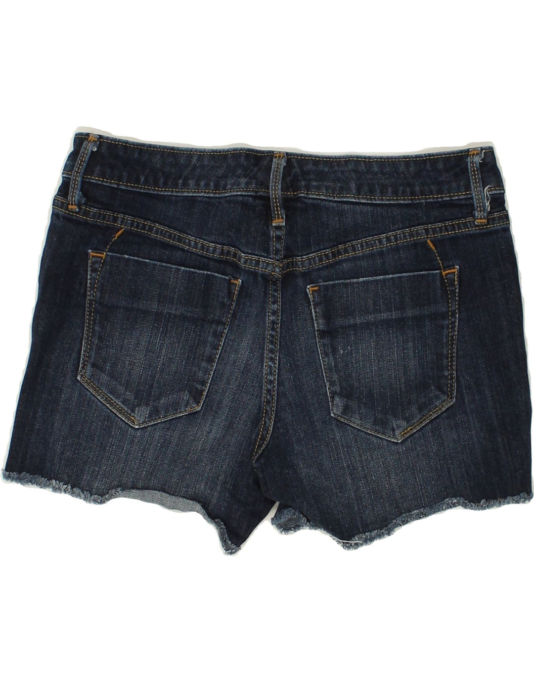 MOSSIMO Womens Mid Rise Denim Shorts US 4 Small W27  Navy Blue Cotton | Vintage Mossimo | Thrift | Second-Hand Mossimo | Used Clothing | Messina Hembry 