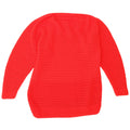 vintage Mens Boat Neck Jumper Pull UK 12 Rouge Moyen