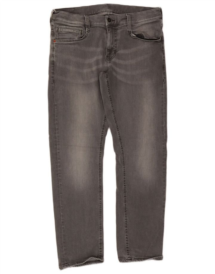 Mustang Mens Slim Jeans W34 L28 Grey Cotton