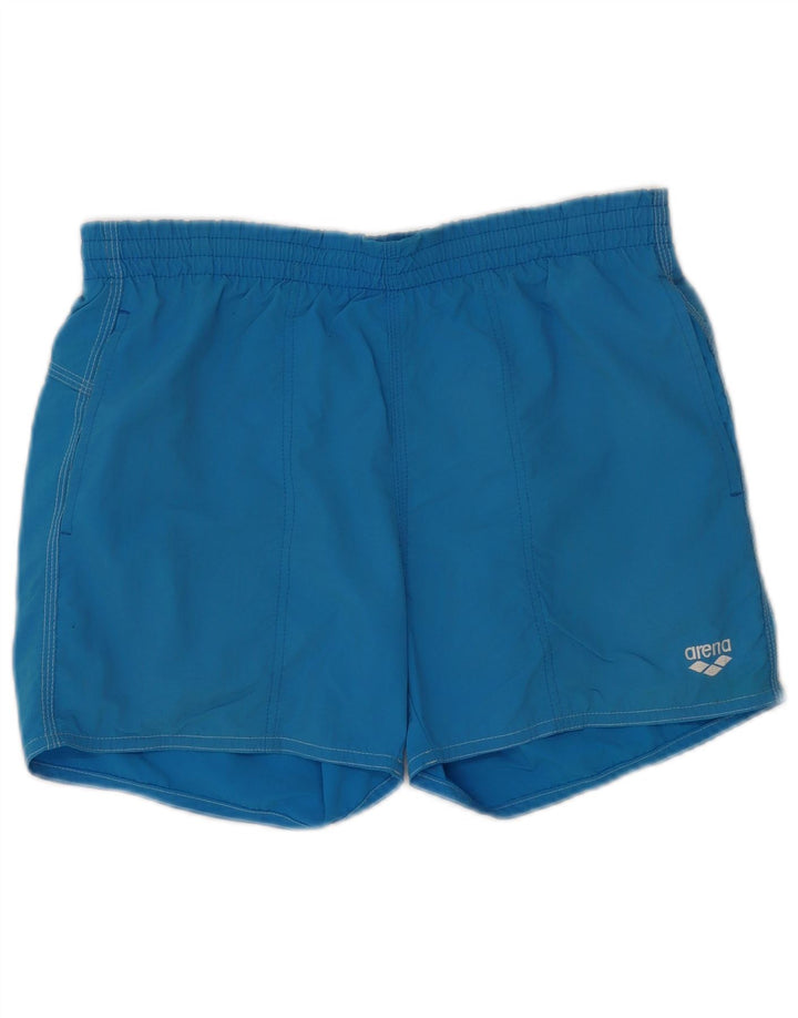 Arena Mens Swimming Shorts Medium Blue Polyester