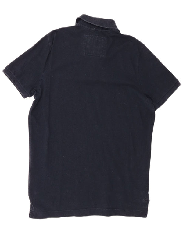 Abercrombie & Fitch Muscle Polo Shirt til mænd 2XL marineblå bomuld