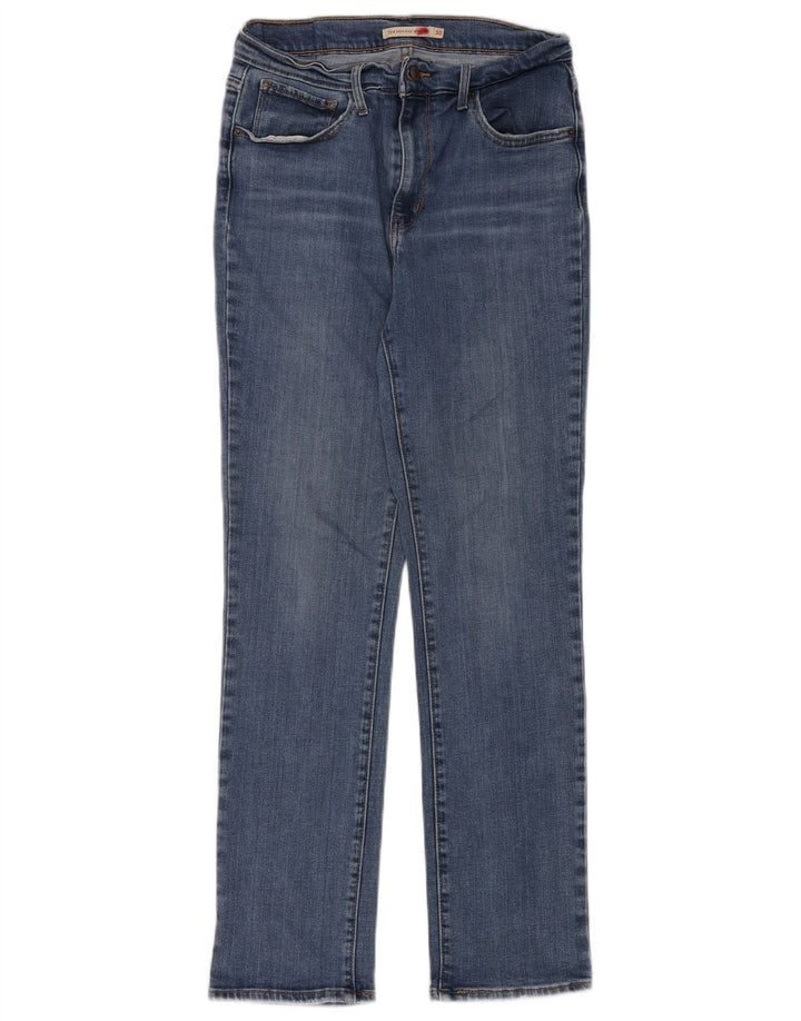 Levi's Womens 724 High Rise Straight Jeans W30 L28 Blue