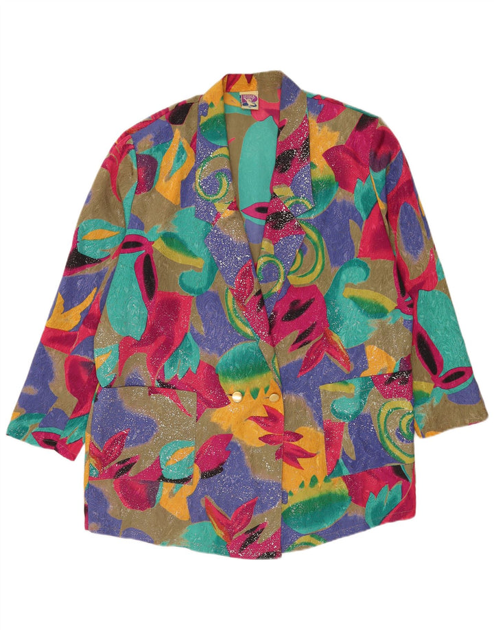 Giacca blazer oversize da donna Yessica EU 46 XL multicolore geometrica