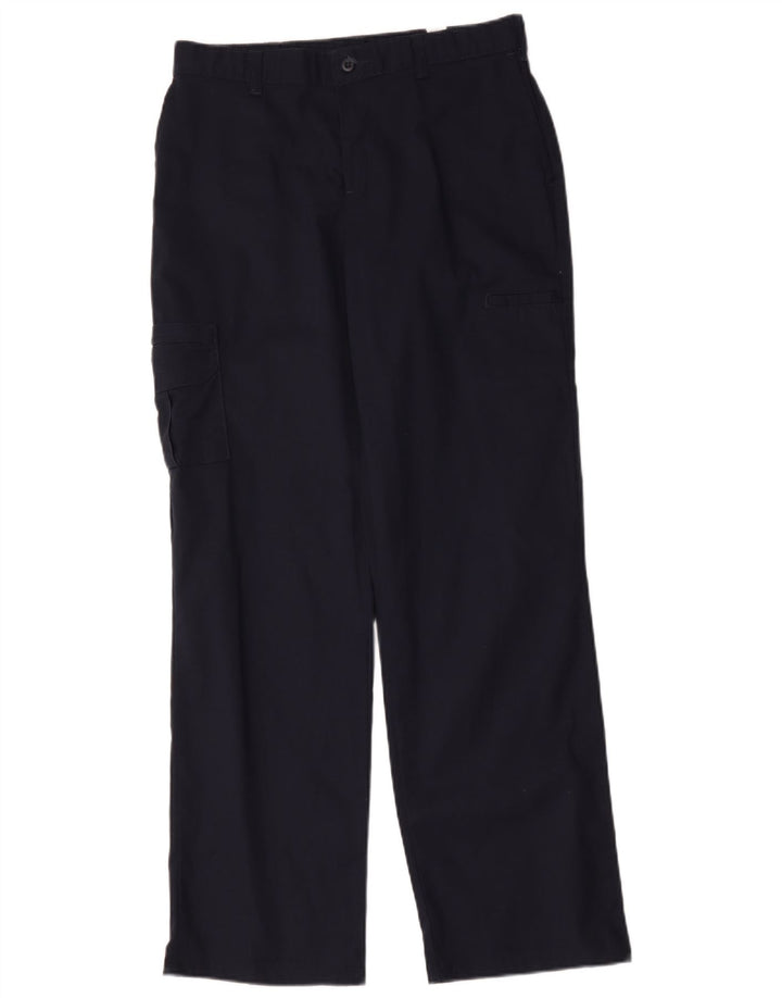 Pantaloni cargo drepti pentru femei Dickies W32 L32 bleumarin