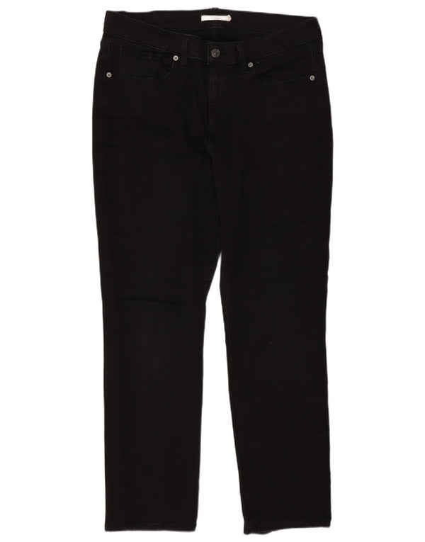 Levi's Womens Classic Straight Jeans W32 L30 Black Cotton