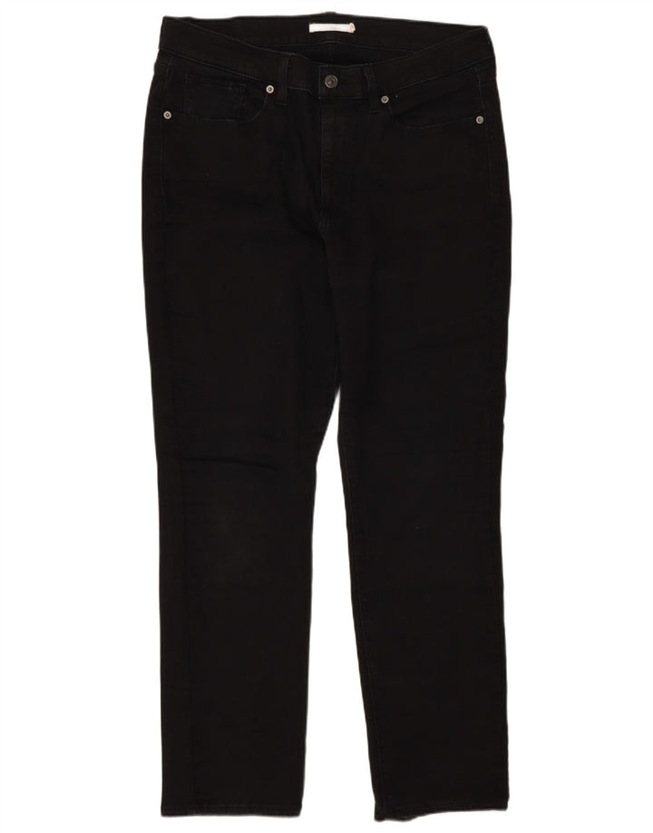Levi's Damen Classic Straight Jeans W32 L30 Schwarze Baumwolle