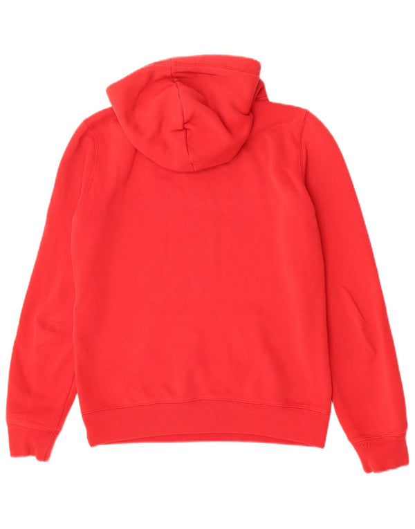 Maglione con cappuccio ampio grafico da donna Jack Wills UK 10 piccolo cotone rosso