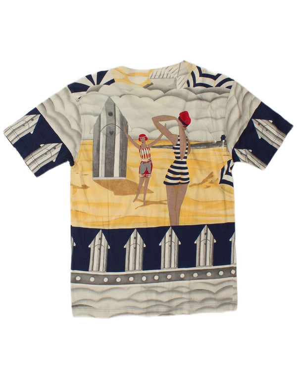 Rodier Womens Graphic T-Shirt Top UK 12 Medium Multicoloured Cotton
