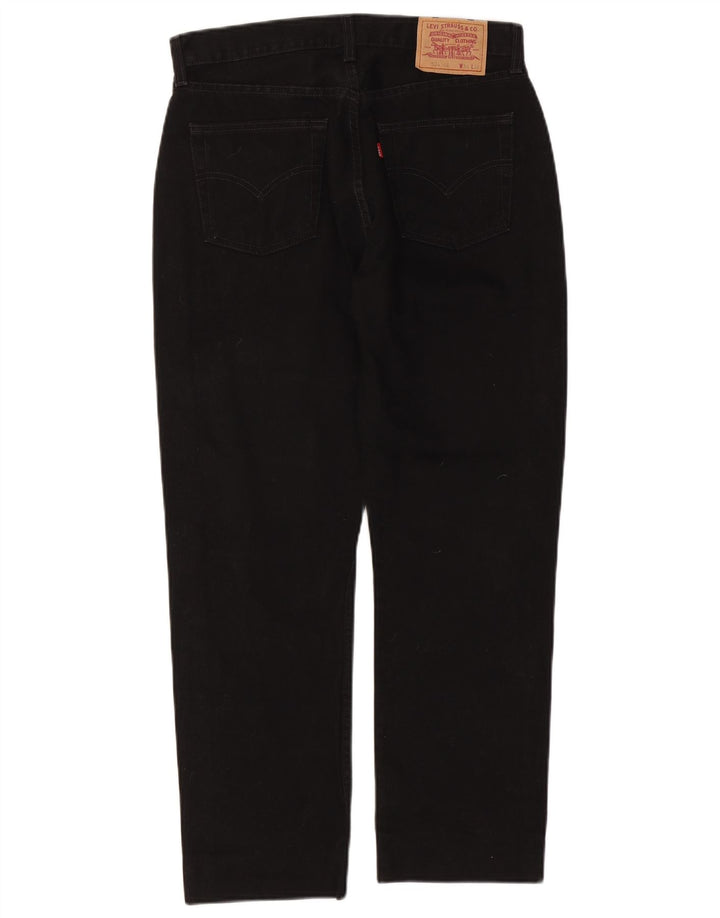 Levi's Mens 534 Straight Jeans W34 L28 Black Cotton