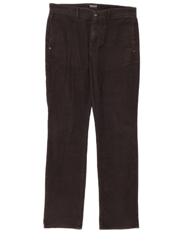 Timberland Herren Slim Cordhose W33 L34 Schwarze Baumwolle
