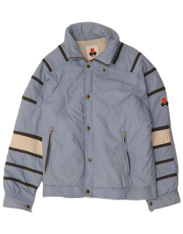 Maul Munchen Mens Padded Jacket UK 40 Large Blue Colourblock