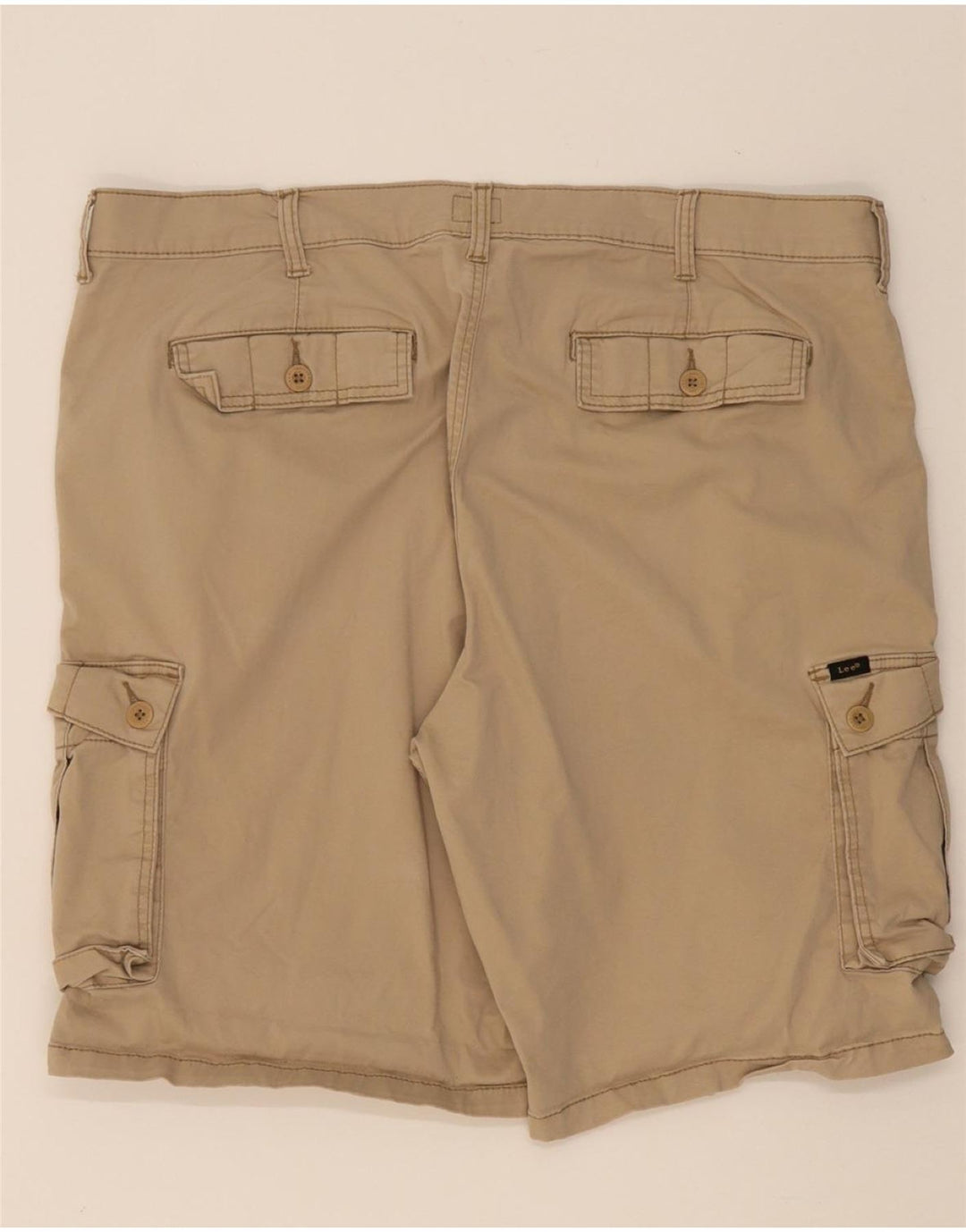 LEE Mens Cargo Shorts W42 2XL Beige Cotton Vintage Lee and Second-Hand Lee from Messina Hembry 