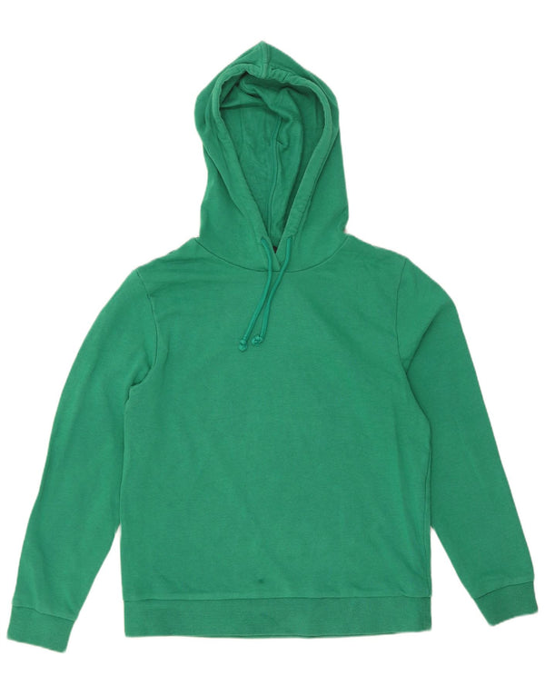 Marks & Spencer Damen Kapuzenpullover UK 10 Small Grüne Baumwolle