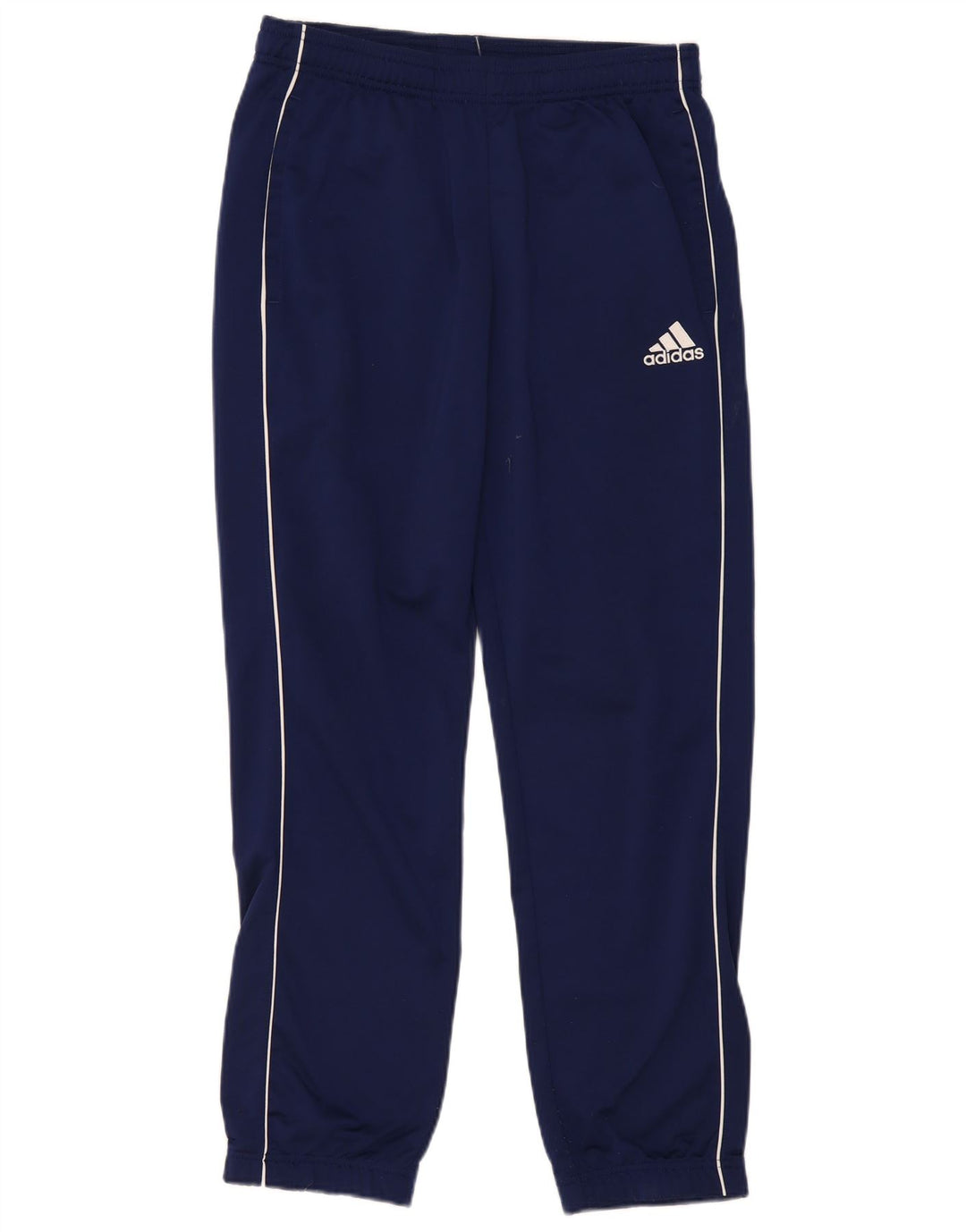 Pantaloni da tuta da uomo Adidas medi in poliestere blu navy