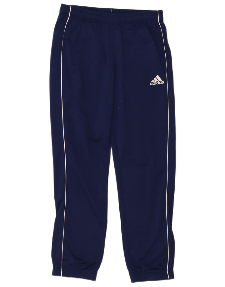 Pantaloni da tuta da uomo Adidas medi in poliestere blu navy