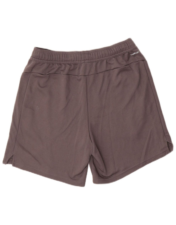 Adidas Mens Aeroready Regular Fit Sport Shorts Large Grey Polyester