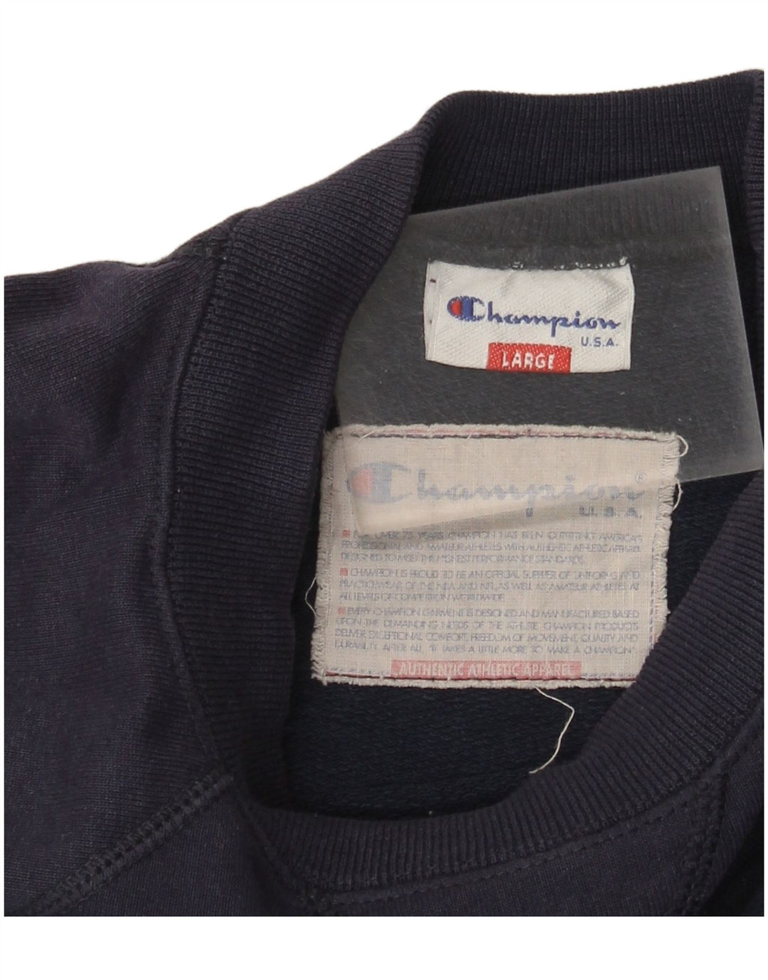 Męski sweter z grafiką Champion, duży, granatowy