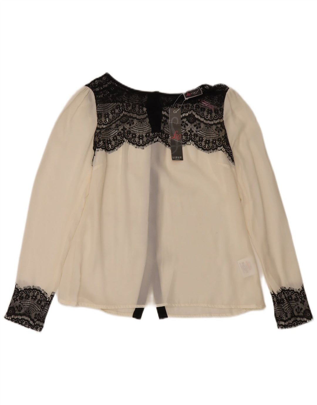 Lipsy Womens Shirt Bluse UK 12 Medium White Floral Polyester
