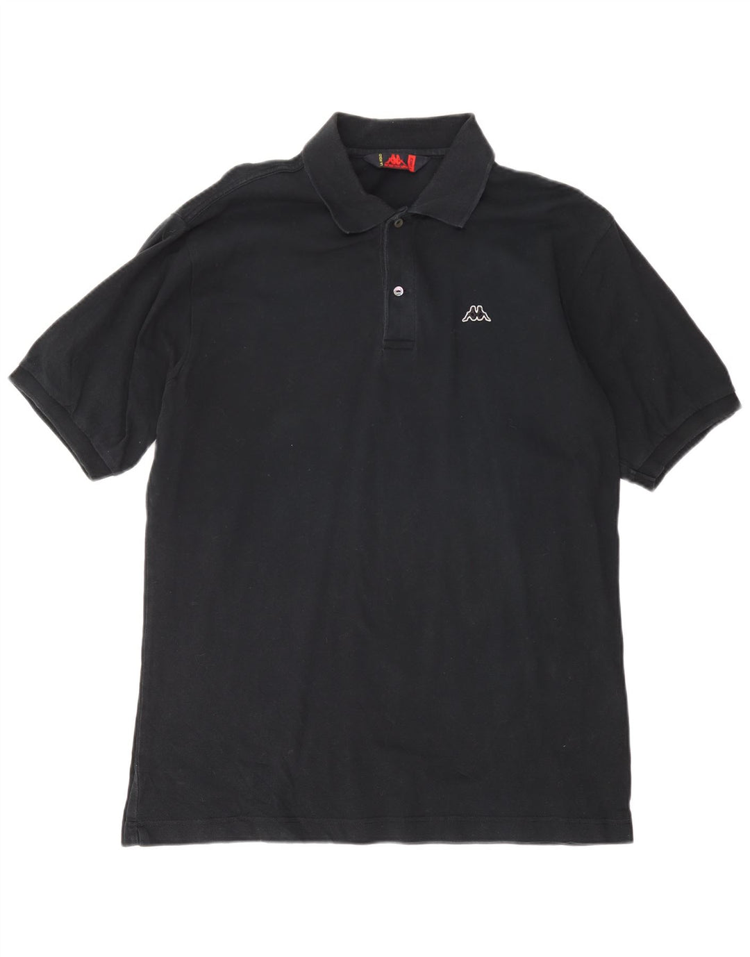 KAPPA Mens Polo Shirt XL Black Cotton